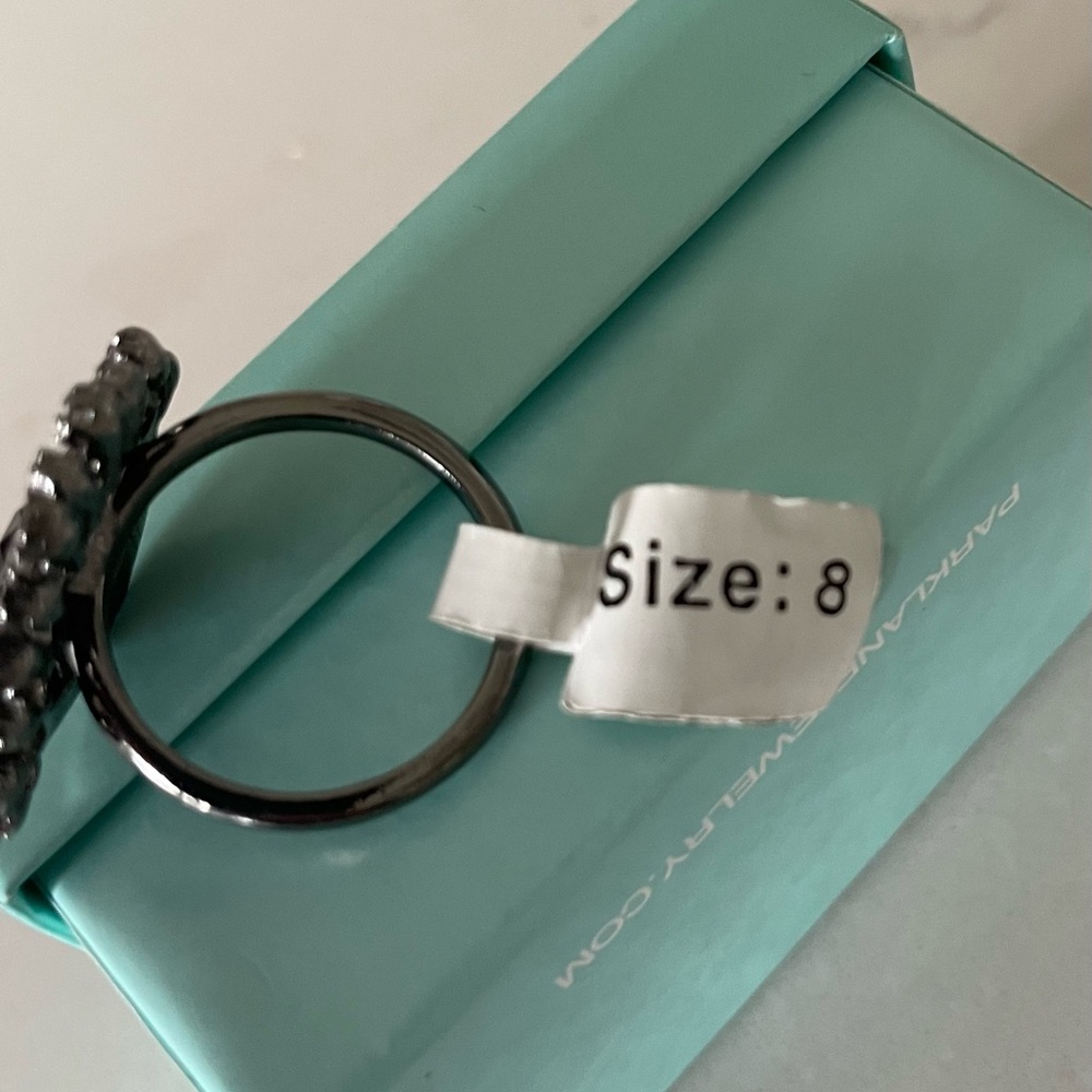 Park Lane Black and Silver Eye Ring - Picture 2 of 2